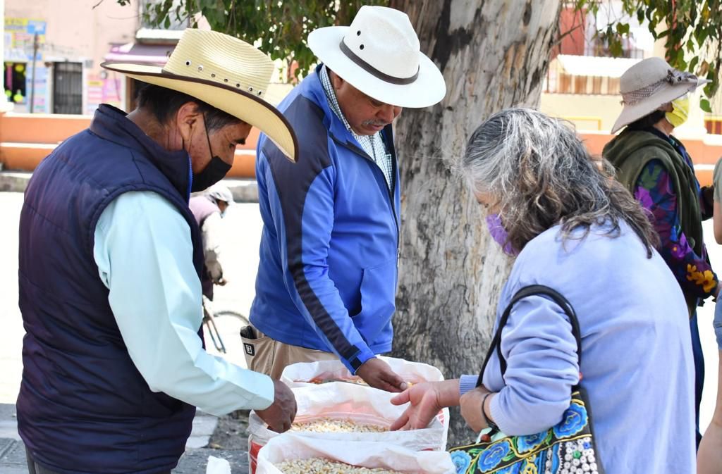 Invita Ayuntamiento de Huamantla a consumir productos locales en Tianguis de Semillas